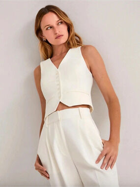 Favorite Daughter The Favorite Vest in Ivory, Small